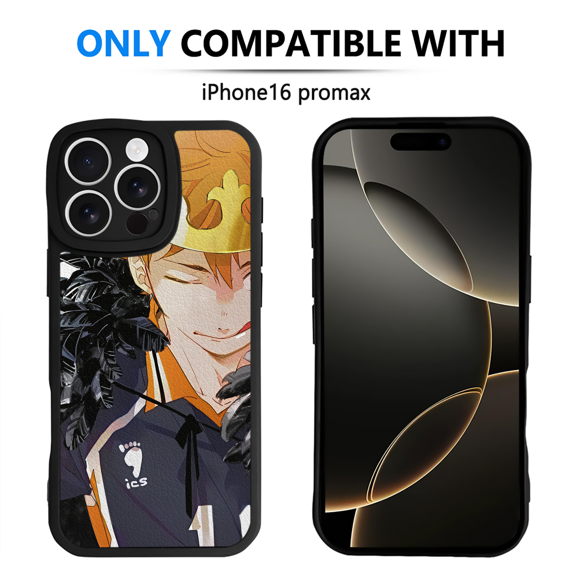 （画像用） ハイキュー!! Haikyu!! 【iPhone 16シリーズ対応】シリコンスマホケース（レザー調） 材質：シリコン